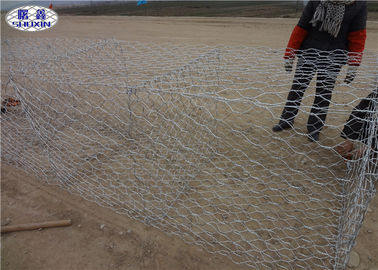 Cestas revestidas galvanizadas do PVC Gabion para o serviço do OEM da parede da proteção do rio