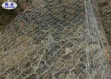 Parede de retenção de pedra tecida da rede de arame para a prova do tempo da proteção da ponte