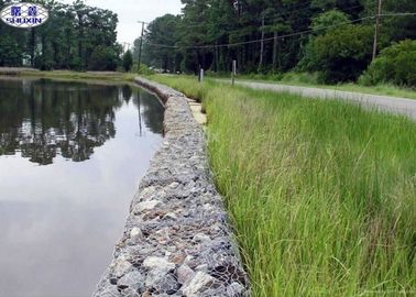 as cestas da parede de 80x100 HoleTwisted Gabion galvanizaram o tratamento de superfície