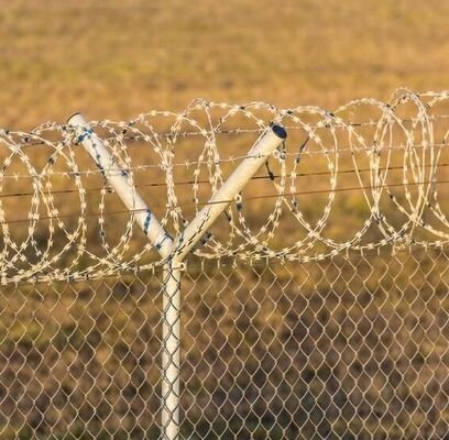 Arame Farpado Navalha Arame Farpado Galvanizado Aço 18