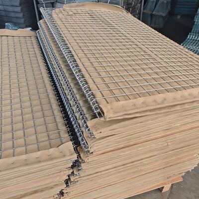 Parede à prova de explosões galvanizada pesada da areia do bastião da barreira de defesa