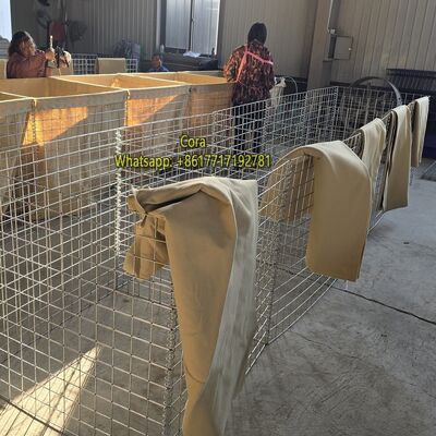 MIL1 Barreiras de bastião defensivo de 1,37m usadas no conflito Rússia-Ucrânia