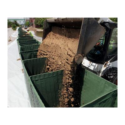 Barreira de alta resistência Sacos de areia Barreira defensiva Bastião Parede cheia de sujeira