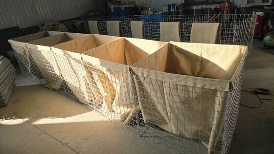 Barreira Geotêxtil Militar Bastion Defesa Muralha Arábia Portátil Instalação Rápida Capacidade de Produção Anti-Impacto