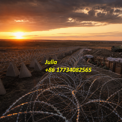 Arame farpado resistente à corrosão, galvanizado, para cercas militares e industriais