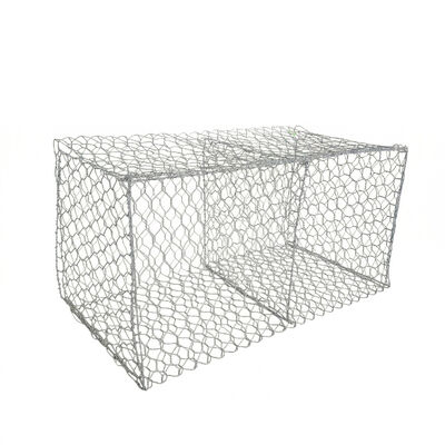 Caixa de Gabiao Tecida de PVC Ondulado para Venda por Atacado 80x100mm Cesta de Gabiao Galvanizada Galfan Hexagonal