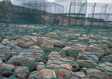 As cestas revestidas Pvc de Gabion, rocha encheram gaiolas de Gabion para a engenharia do porto