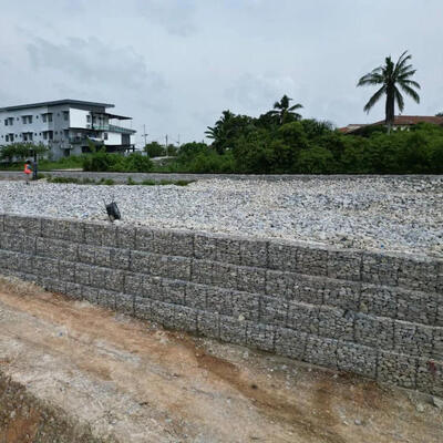 Cesta de Malha de Arame Gabion Hexagonal de Torção Dupla Resistente à Corrosão com 4*1*1m para Venda