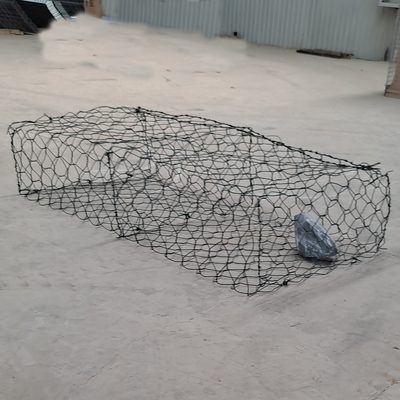 8*10cm Malha Furo 2,7mm Diâmetro de fio Galvanizado Aço Gabião Cabaz Gabião Caixa para a Proteção da Margem do Rio