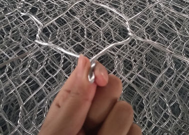 As paredes de retenção de pedra da gaiola sextavada do fio, apedrejam gaiolas enchidas da caixa do metal