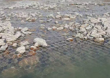 Gaiolas revestidas das cestas do Pvc Gabion, cestas de aço da parede de 60 x de 80mm Gabion