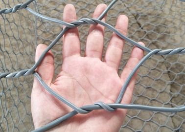 O PVC revestiu cestas enchidas pedra de 2*1*1M Lowes Gabion para a parede de retenção
