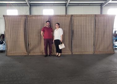 Barreiras militares galvanizadas pesadas da defesa de Hesco da parede da areia do fio