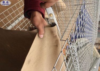a areia do fio de 5mm encheu o saco alinhado geotêxtil de Hesco das barreiras para a fabricação