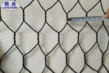 O PVC revestiu o fio tecido 3.4mm do fio 2.7mm da malha da caixa da malha de Gabion/borda