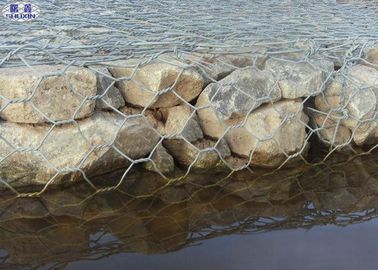 O Pvc revestiu cestas galvanizadas de Gabion do controle da erosão para a inclinação do rio/banco
