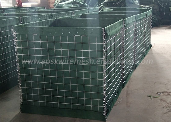 Solda galvanizada quente Gabion 3 cestas de Hesco das pilhas
