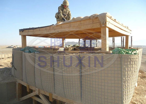 Suficiência militar de solda profunda personalizada da areia da barreira de 0.61x0.61x1.21m