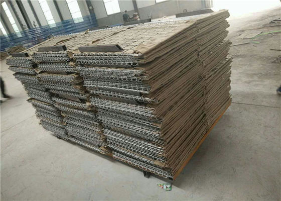 barreira enchida areia Gabion protetor Hesco do bastião de 3x3Inch Hesco inoxidável