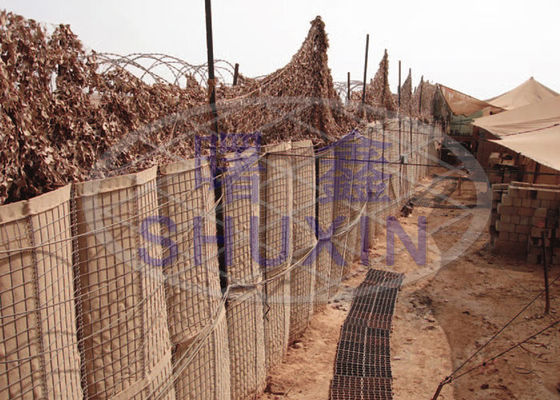 Proteção militar tamanho galvanizado de Mesh Hesco Blast Walls Standard do fio