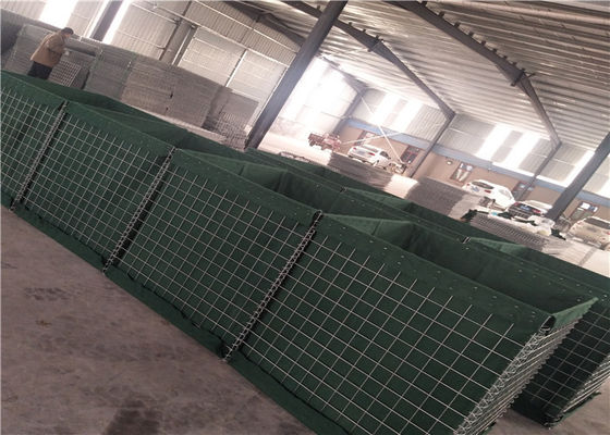 Recipientes verdes de Hesco do geotêxtil de 4MM para a proteção da força