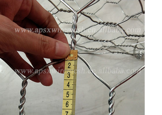 A parede de retenção pesada da caixa da pedra 2.2mm Gabion galvanizada ou o Pvc sextavado tecem