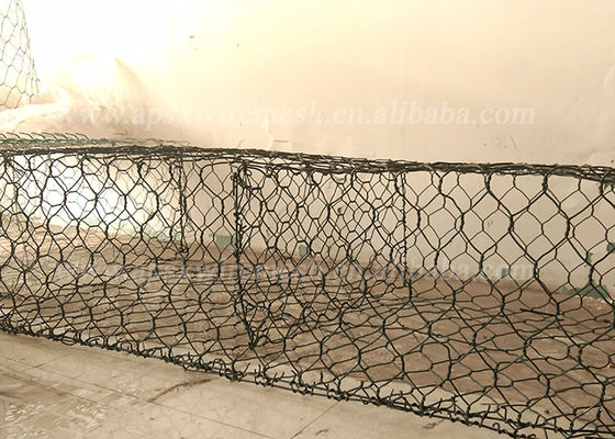 A anti pedra do corrosivo 2x1x1m encheu gaiolas da parede de Gabion