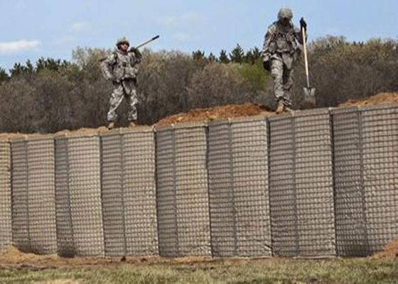 Mil10 galvanizou a barreira defensiva de solda 4mm da suficiência militar da areia