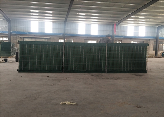 Rede de arame personalizada de Gabion da parede dos sacos de areia de Hesco do governo caixa militar