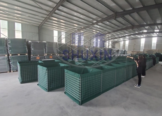 Parede da barreira de Hesco da proteção de planta do óleo para o treinamento da escala de tiro