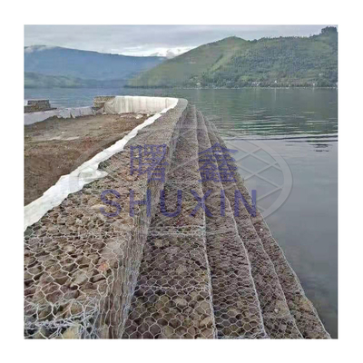 as cestas de fio de 8*10cm 2.7mm Gabion galvanizadas/Pvc revestiram 2x1x1m