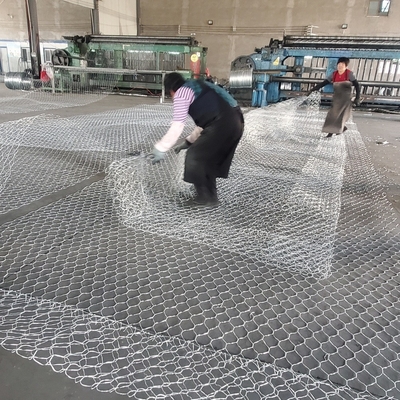 275g o fio revestido zinco Mesh Gabion Box Hexagonal Double torceu