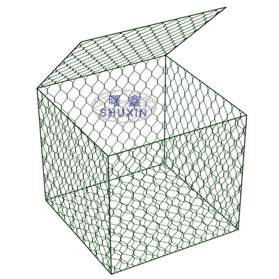 A pedra flexível da caixa de Gabion do fio da estrutura 4mm encheu o tamanho 2*1*1 M da gaiola