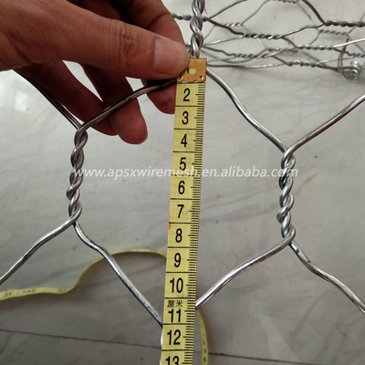 A baixa pedra Gabion do fio do ferro do carbono prende 8*10 Cm Mesh For River Wall Protection