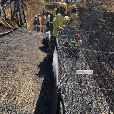 O GV que enche Gabion prende 2x1x1m 3x1x1m 4x1x1m 5x1x1m galvanizados